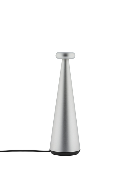 Alessi Bedin Rechargeable Table Lamp, Grey - view 2, Grey
