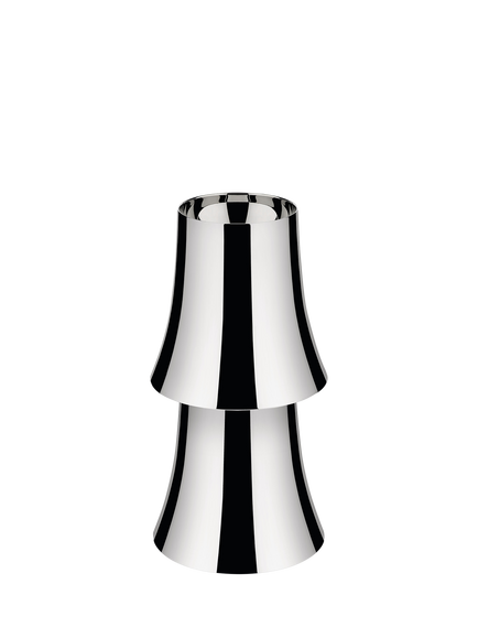 Alessi Halesia Rechargeable Table Lamp, Stainless Steel, Silver