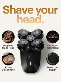 MANSCAPED The Dome Head Shaver, Black - view 2, Black