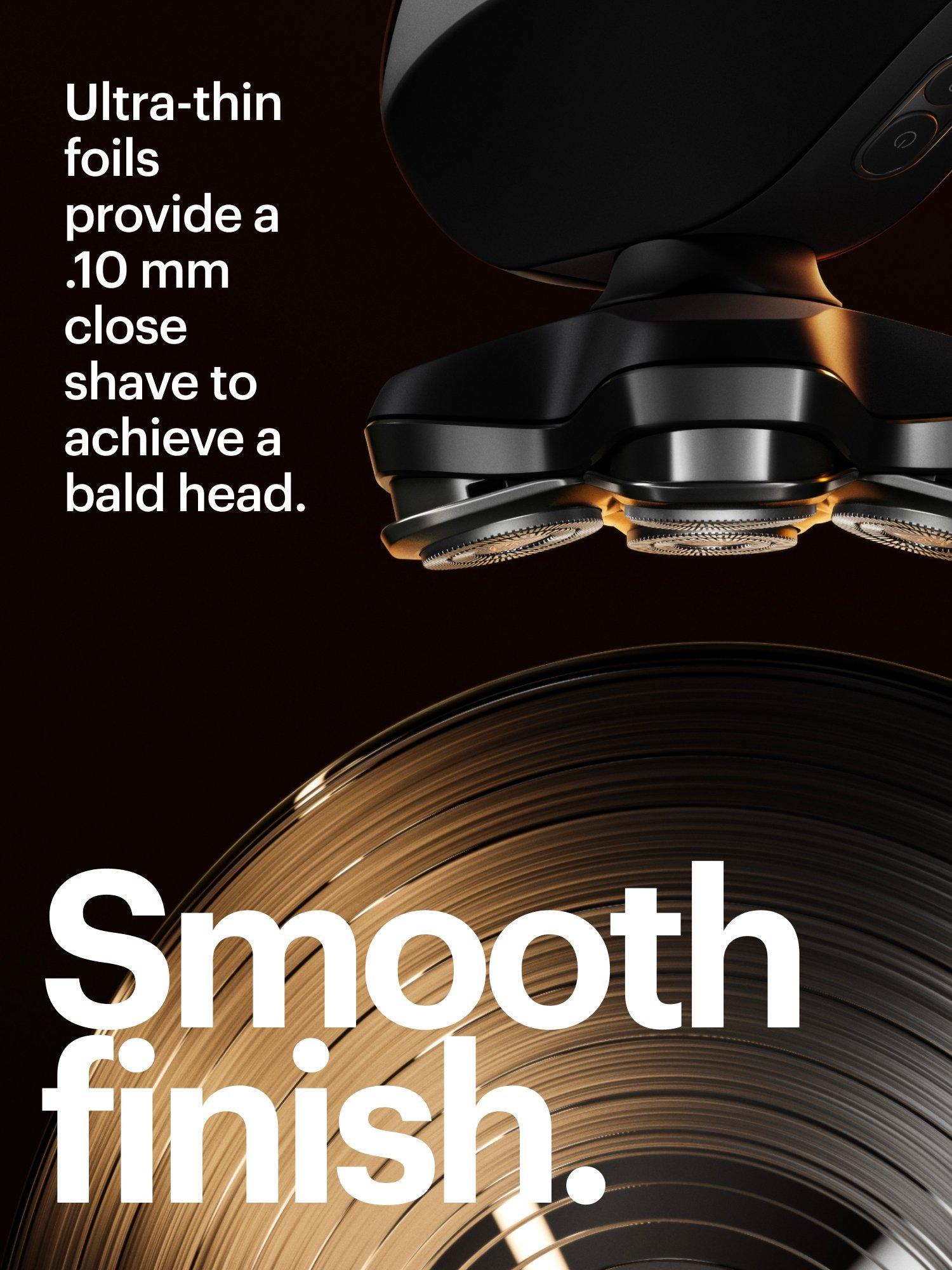 Product image 5 of 8, which shows MANSCAPED The Dome Head Shaver, Black