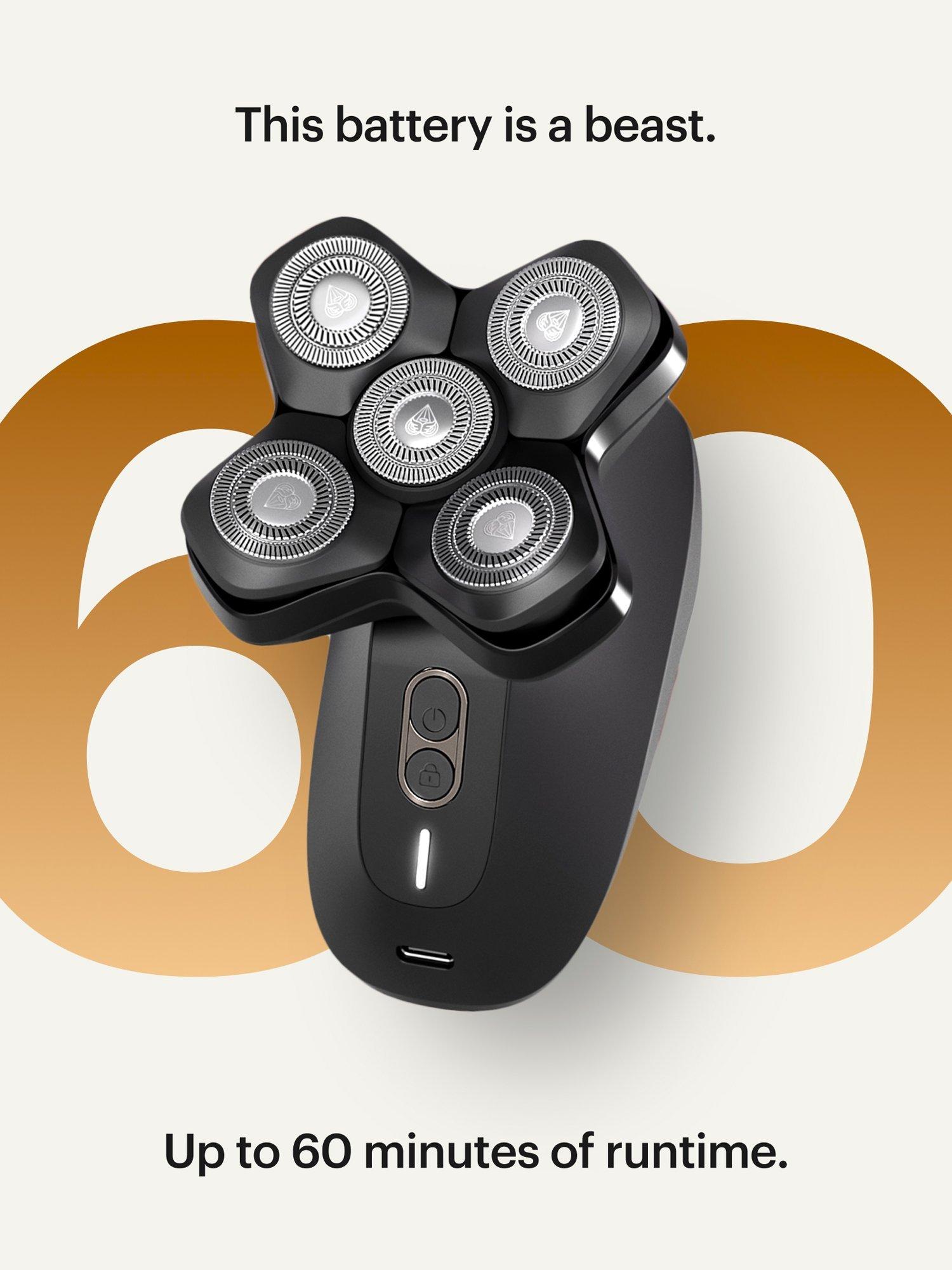 Product image 6 of 8, which shows MANSCAPED The Dome Head Shaver, Black