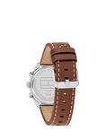 Tommy Hilfiger 1710720 Men's Chronograph Leather Strap Watch, Brown