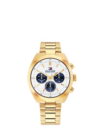 Tommy Hilfiger 1710723 Men's Chronograph Bracelet Strap Watch, Gold, Gold