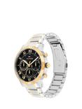 Tommy Hilfiger 1710729 Men's Two Tone Chronograph Bracelet Strap Watch, Silver