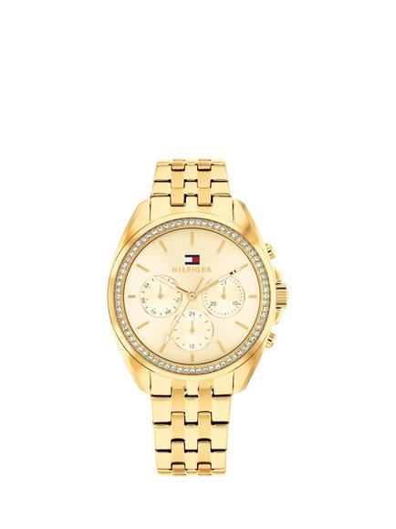Tommy Hilfiger 1782802 Women's Stainless Steel Crystal Bracelet Strap Watch, Gold