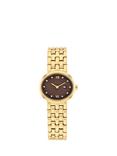 Tommy Hilfiger 1782844 Women's Oval Crystal Bracelet Strap Watch, Gold