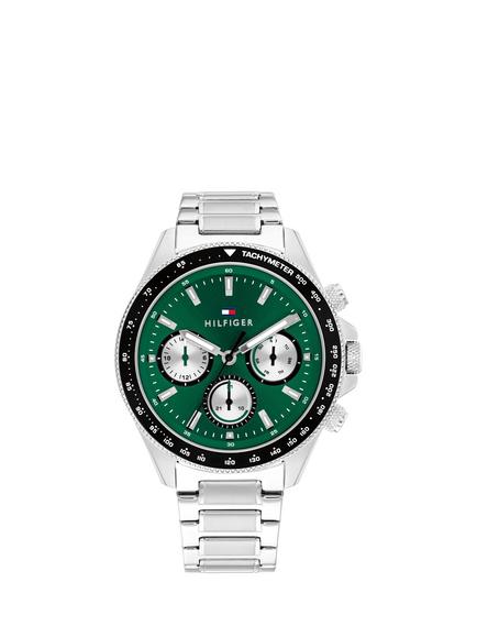 Tommy Hilfiger1792211 Men's Chronograph Bracelet Strap Watch, Silver, Silver