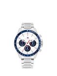 Tommy Hilfiger 1792238 Men's Chronograph Bracelet Strap Watch, Silver
