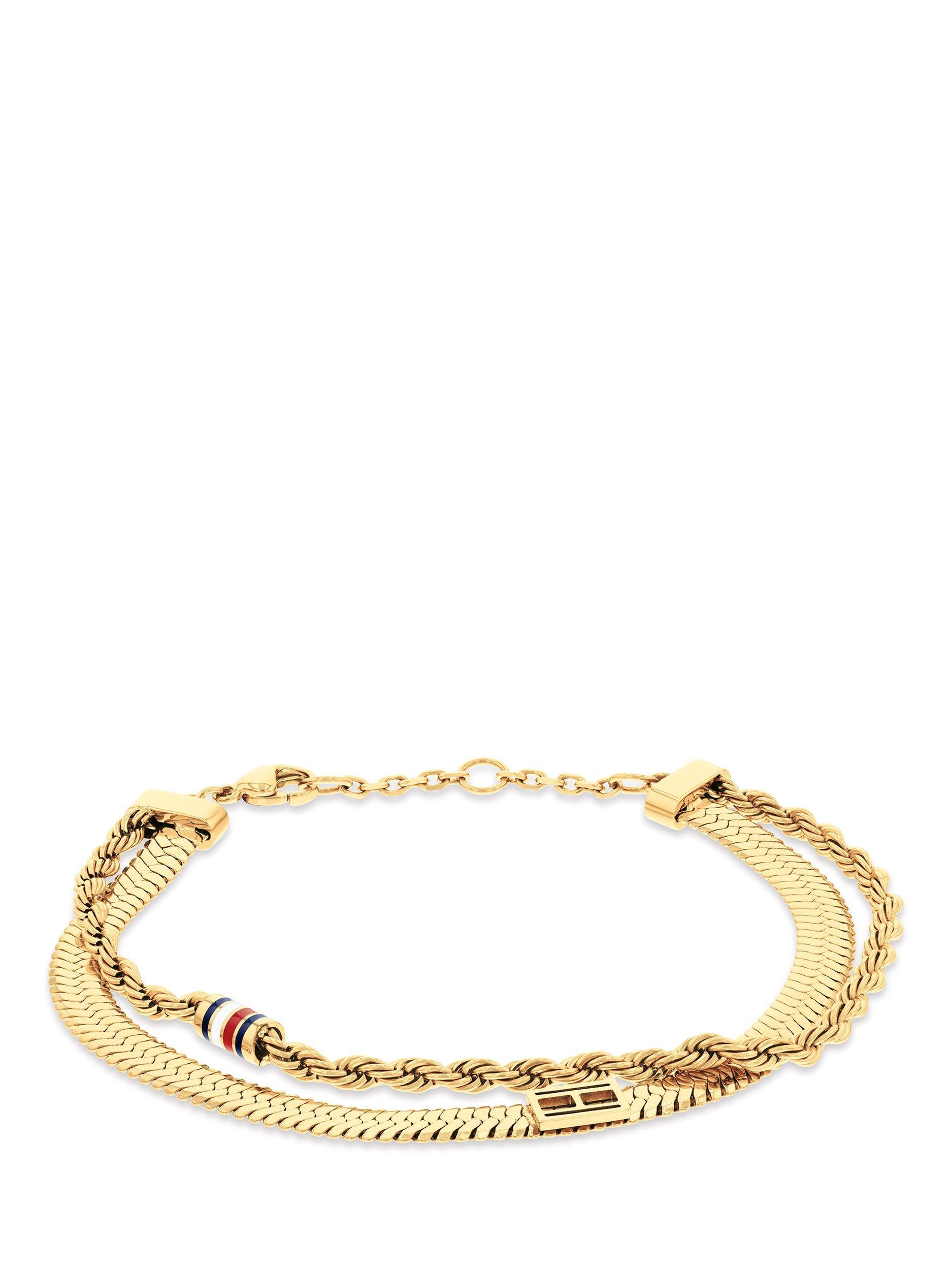 Tommy Hilfiger Double Chain Bracelet, Gold