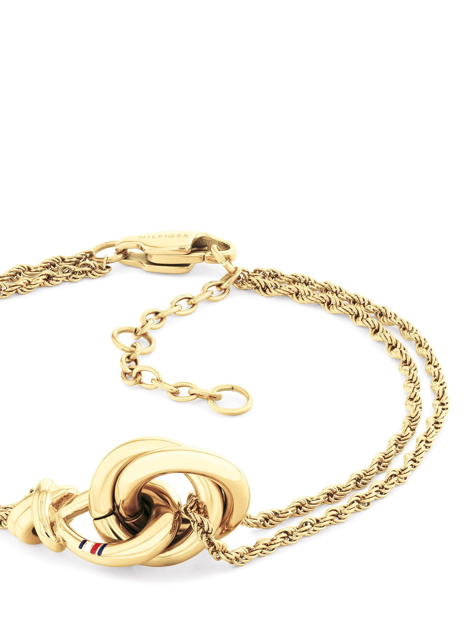 Product image 2 of 4, which shows Tommy Hilfiger Knot Bracelet, Gold