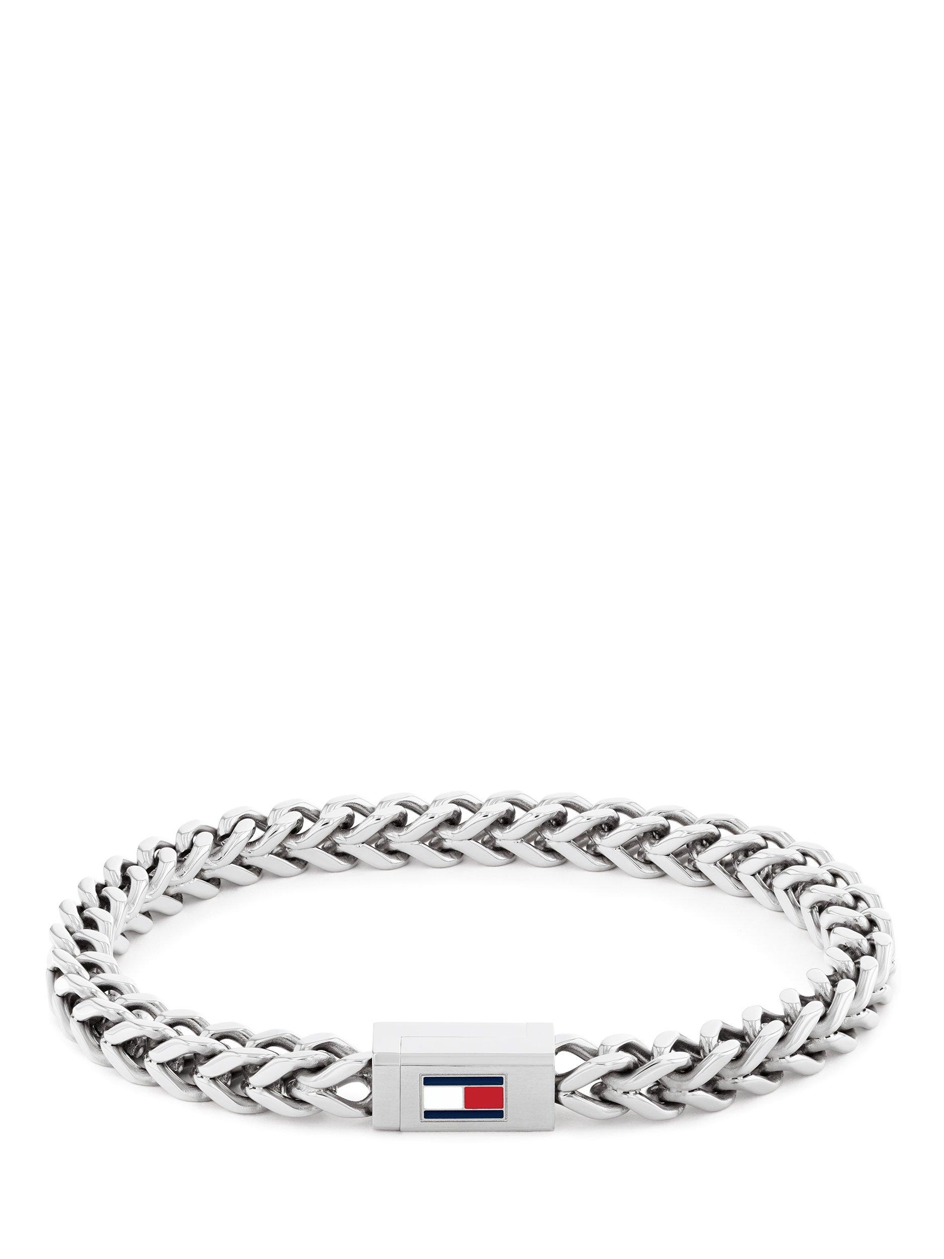 Tommy Hilfiger Franco Chain Bracelet, Silver
