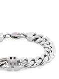 Tommy Hilfiger Polished Curb Chain Bracelet, Silver