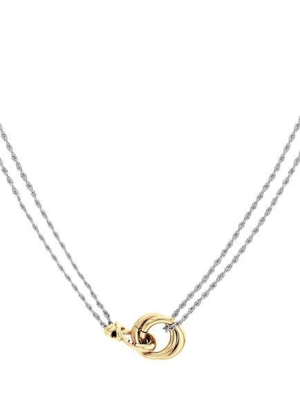 Tommy Hilfiger Knot Pendant Necklace, Silver, Blue