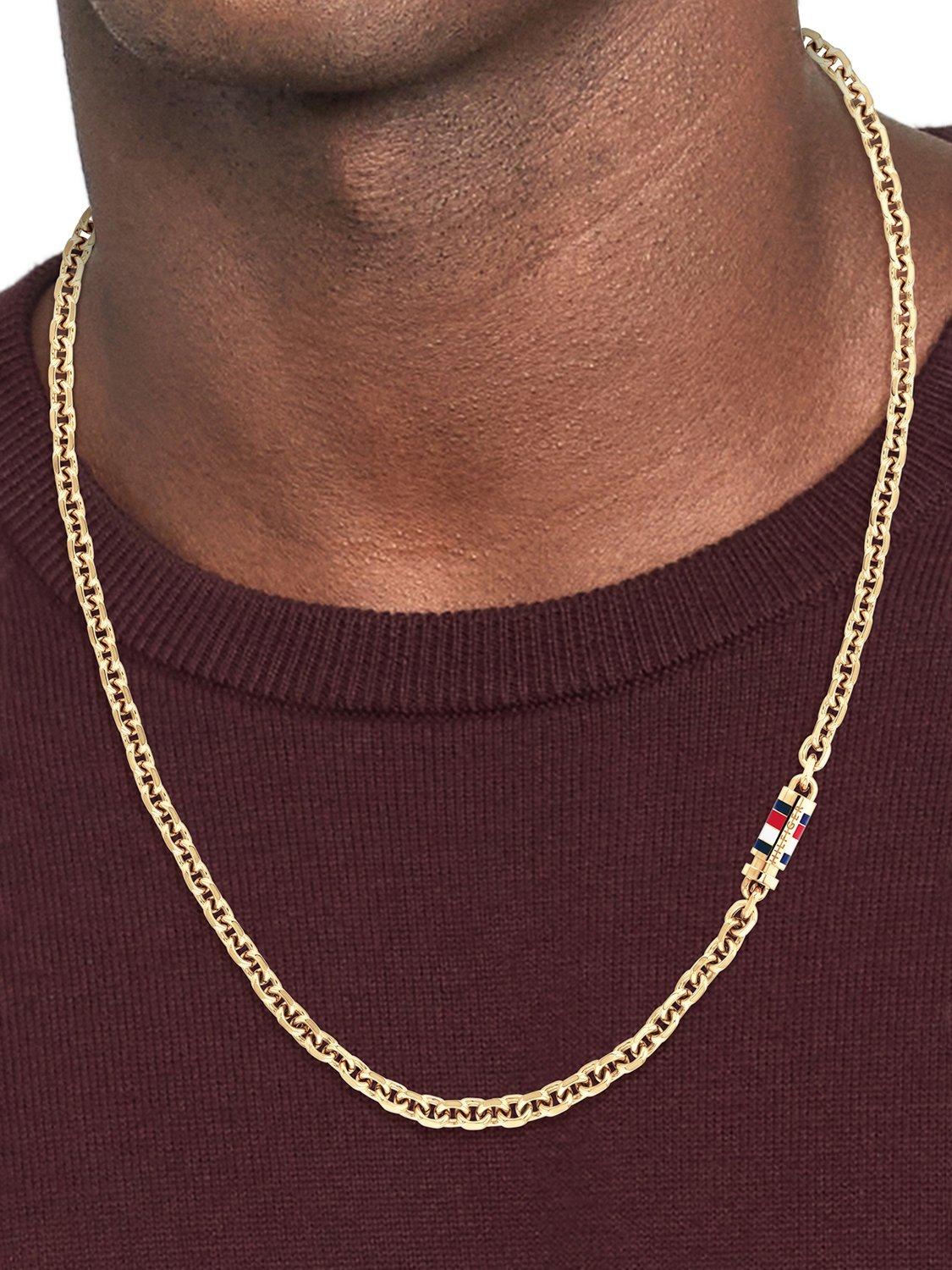 Product image 3 of 4, which shows Tommy Hilfiger Signature Chain Necklace, Gold
