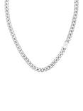 Tommy Hilfiger Polished Curb Chain Necklace, Silver