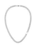 Tommy Hilfiger Polished Curb Chain Necklace, Silver