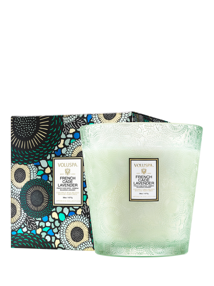 Voluspa French Cade Three Wick Scented Candle, 1.1kg, Multi