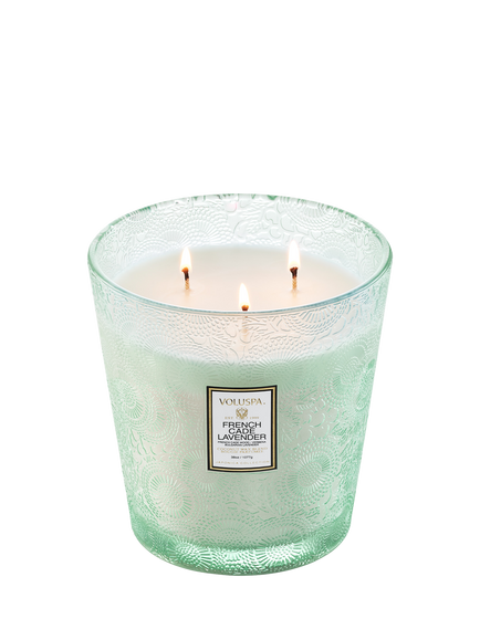 Voluspa French Cade Three Wick Scented Candle, 1.1kg - view 2, Multi