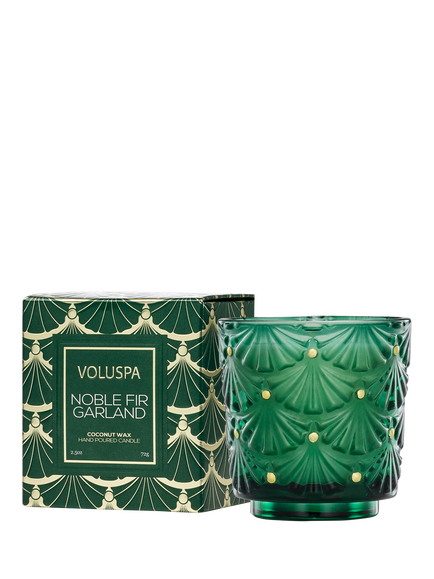 Voluspa Noble Fir Scented Candle, 72g, Green