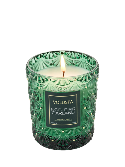 Voluspa Noble Fir Scented Candle, 184g - view 2, Green
