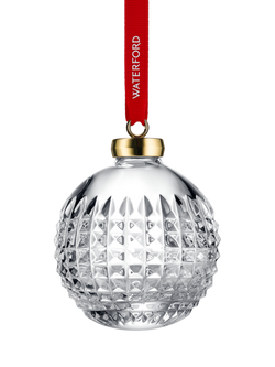 Waterford x Elton John Step Into Christmas 'E' Icon Crystal Disco Ball Tree Ornament - view 2, 