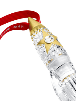 Waterford x Elton John Step Into Christmas Crystal Rocket Tree Ornament - view 2, 