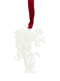 Wedgwood Bacchus Bone China Christmas Tree Ornament, White, White