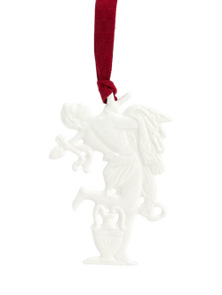 Wedgwood Bacchus Bone China Christmas Tree Ornament, White - view 2, White