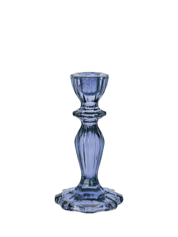 Talking Tables Boho Glass Candle Holder, Navy, Navy