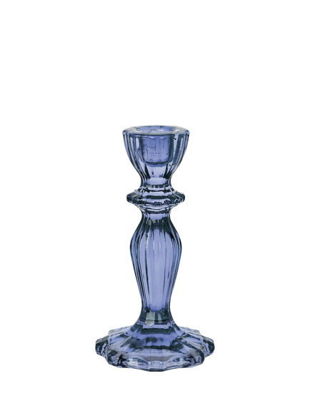 Talking Tables Boho Glass Candle Holder, Navy, Navy
