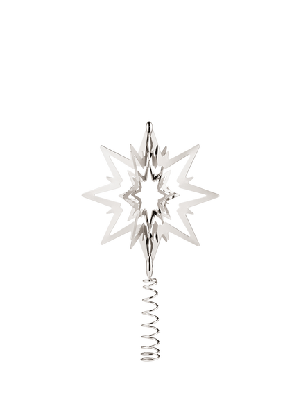 Georg Jensen Christmas Collectibles 2025 Medium Top Star Tree Decoration, Palladium, Silver