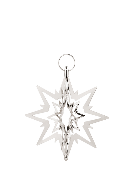 Georg Jensen Christmas Collectibles 2025 Medium Top Star Tree Decoration, Palladium - view 2, Silver