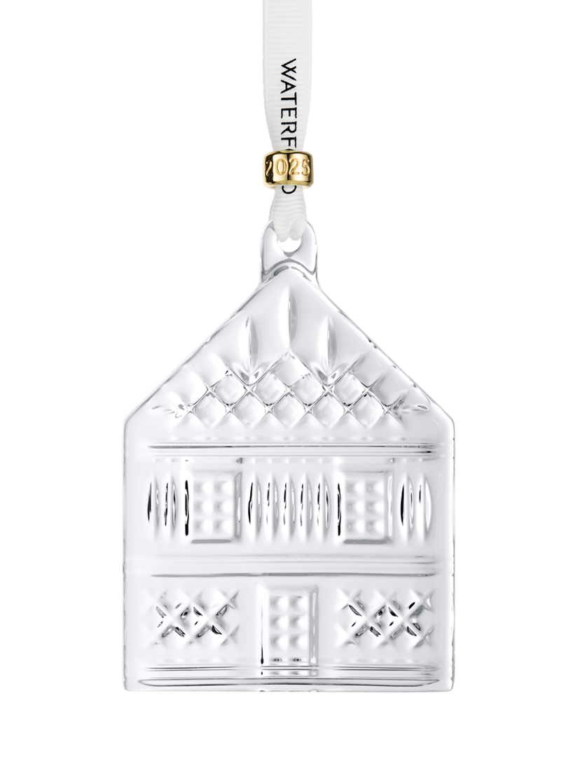 Waterford Crystal Gingerbread House Tree Ornament