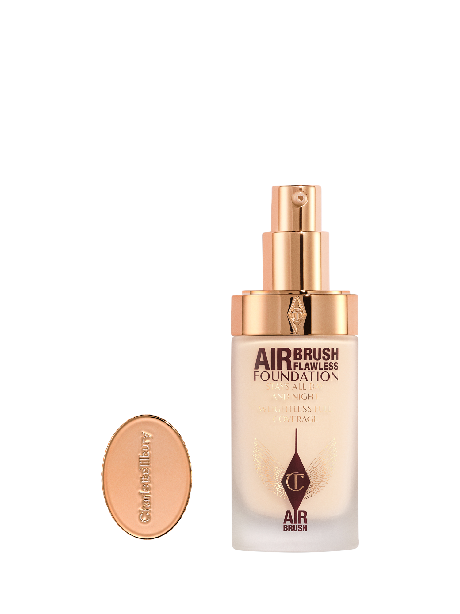 Product image 1 of 8, which shows Charlotte Tilbury Airbrush Flawless Foundation, 2 Warm