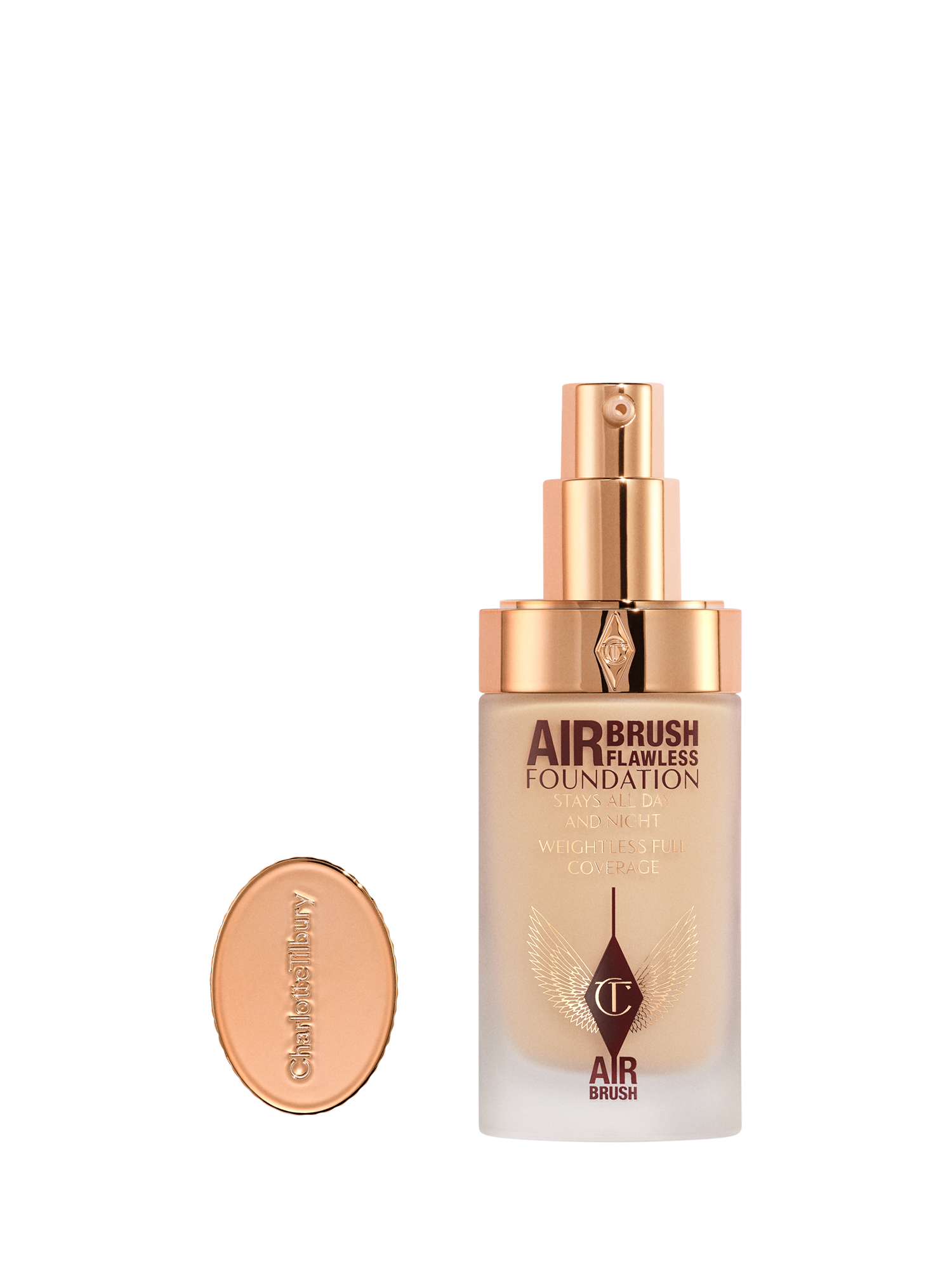 Product image 1 of 8, which shows Charlotte Tilbury Airbrush Flawless Foundation, 4 Neutral