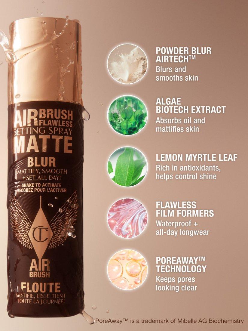 Product image 5 of 6, which shows Charlotte Tilbury Airbrush Flawless Setting Spray Matte, 100ml