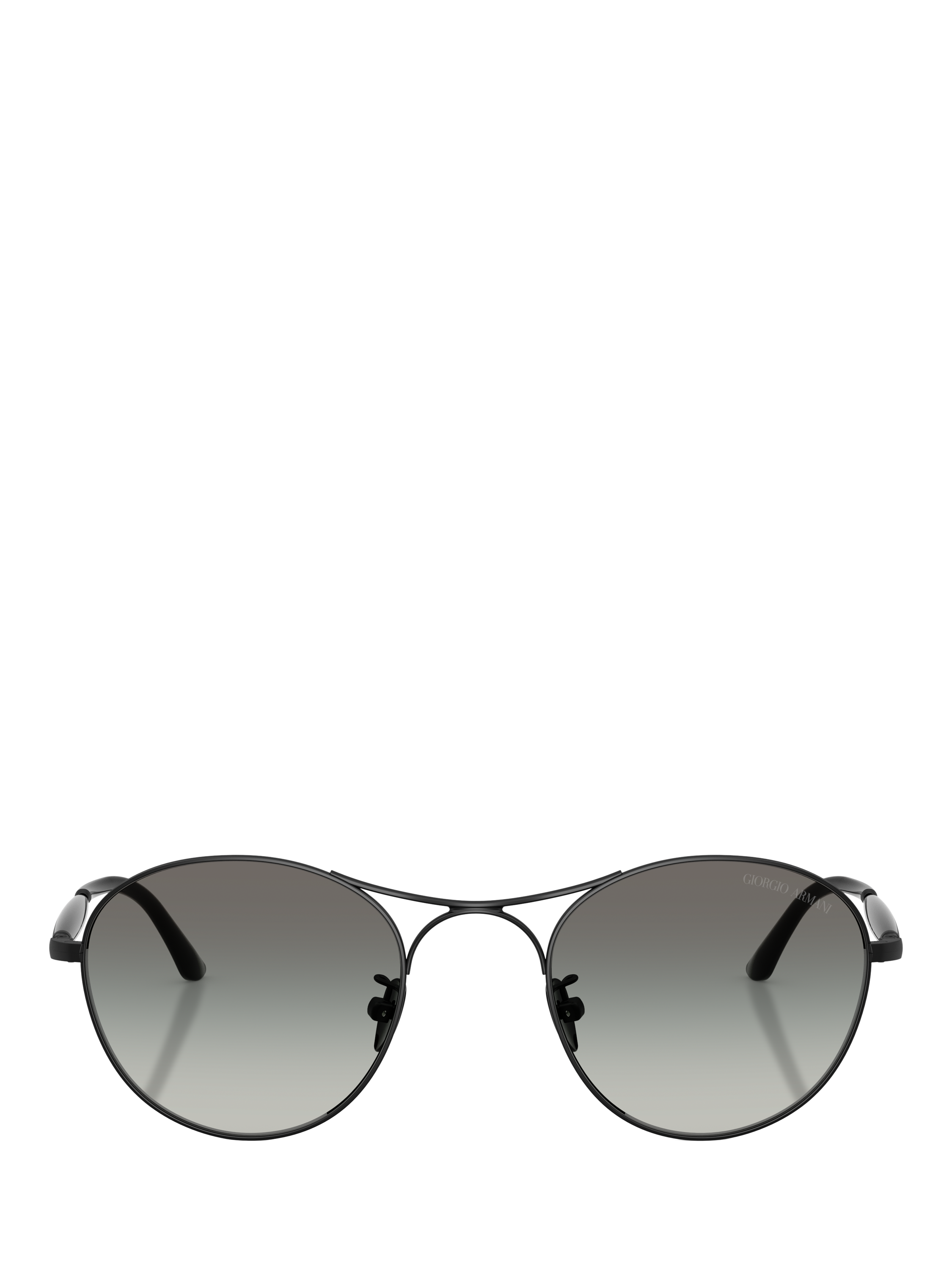 Product image 2 of 4, which shows Armani Exchange AR6177 Men's Round Sunglasses, Matte Black/Grey Gradient