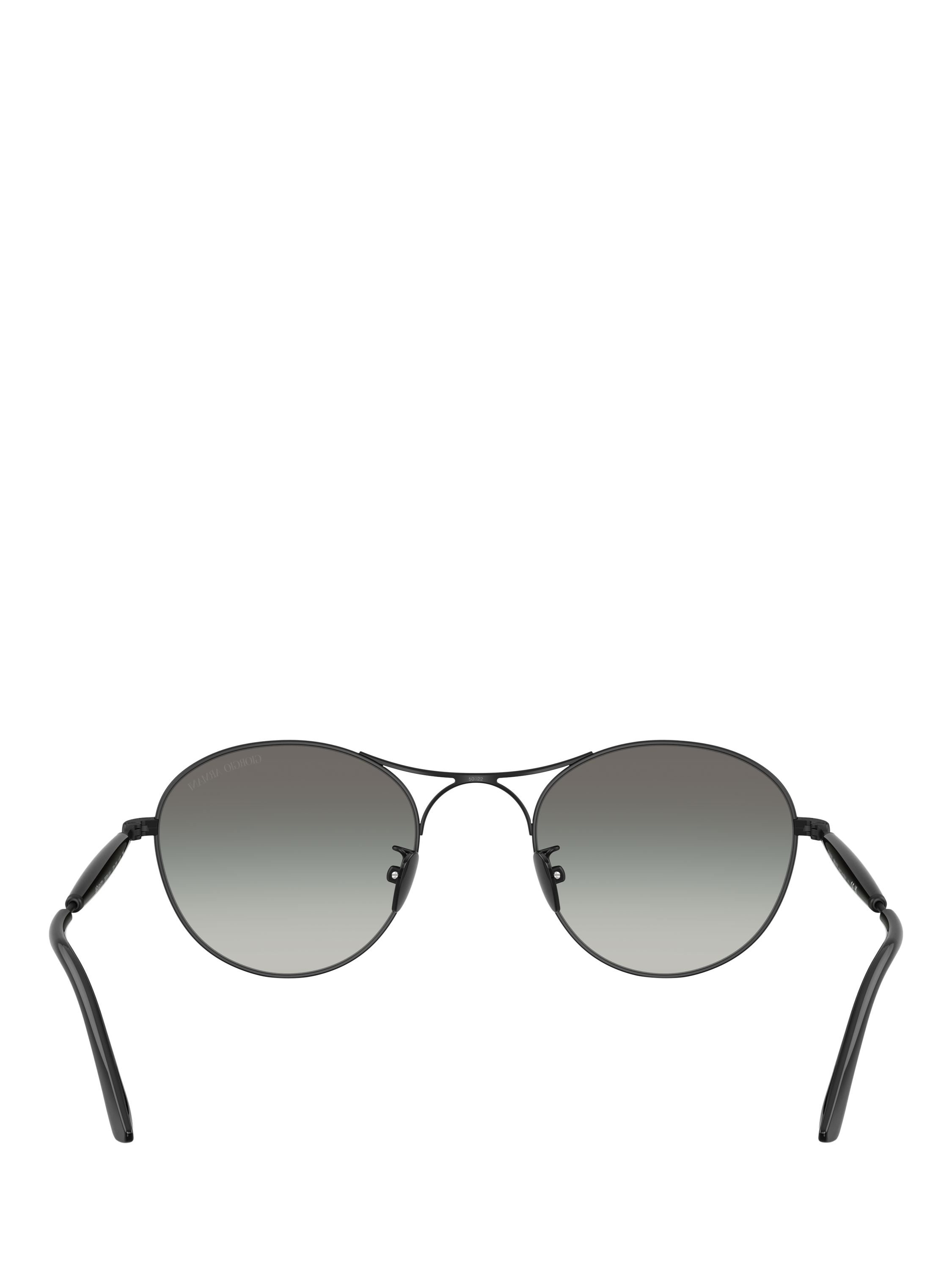 Product image 3 of 4, which shows Armani Exchange AR6177 Men's Round Sunglasses, Matte Black/Grey Gradient