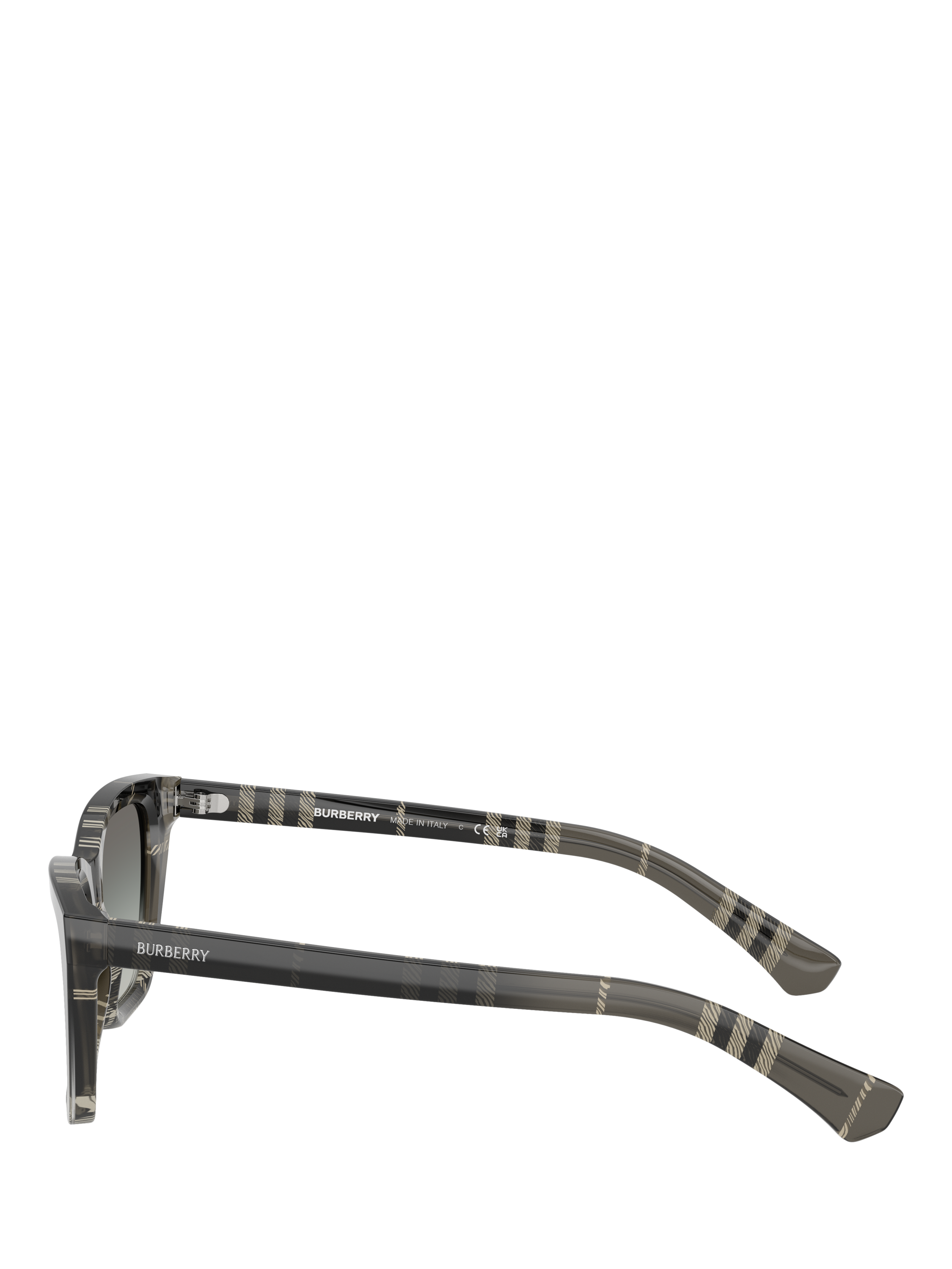 Product image 3 of 5, which shows Burberry BE4468 Women's Cat Eye Sunglasses, Check Gradient Grey/Grey Gradient