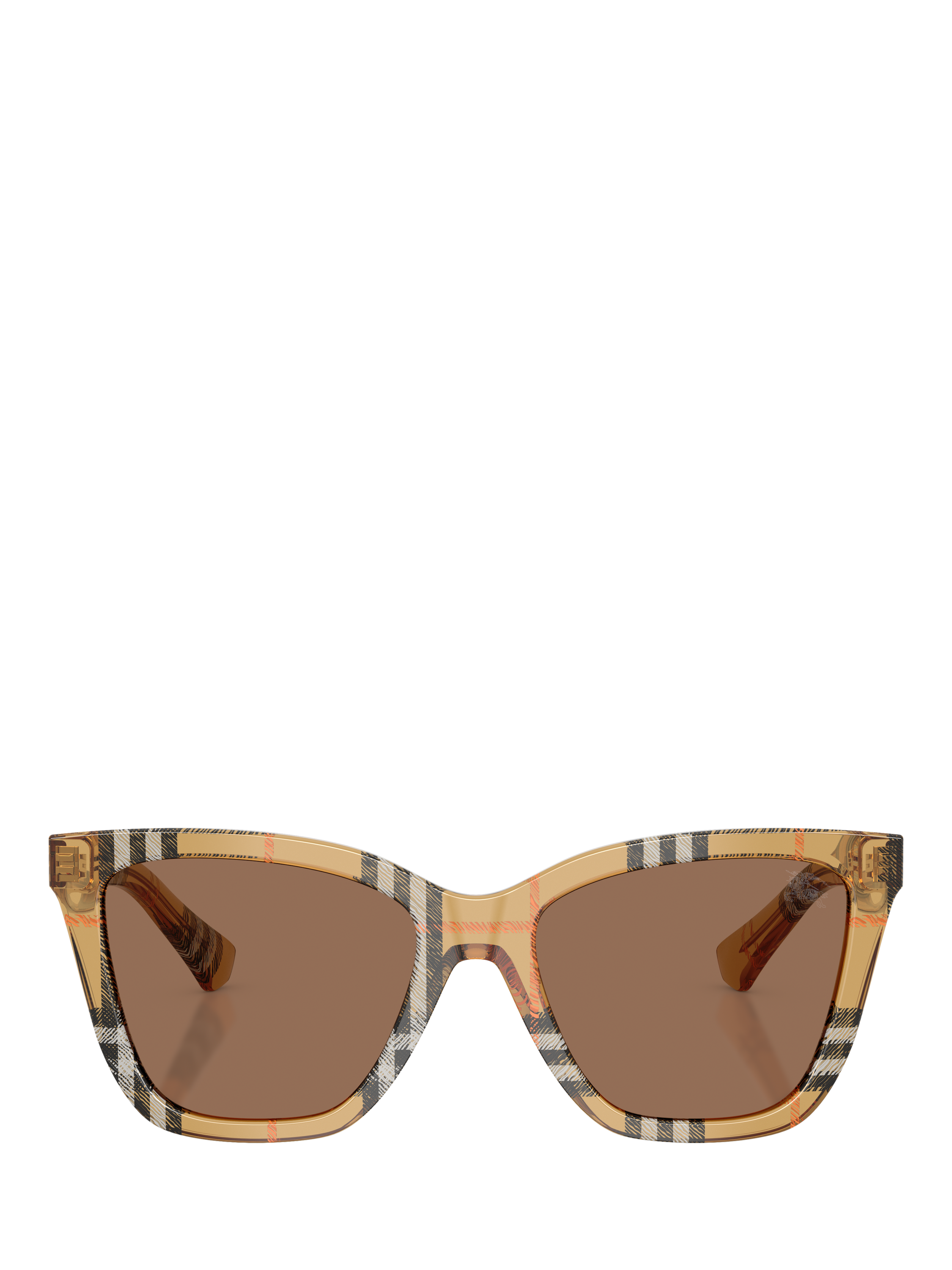Product image 2 of 4, which shows Burberry BE4470 Women's Square Sunglasses, Check Sand/Brown