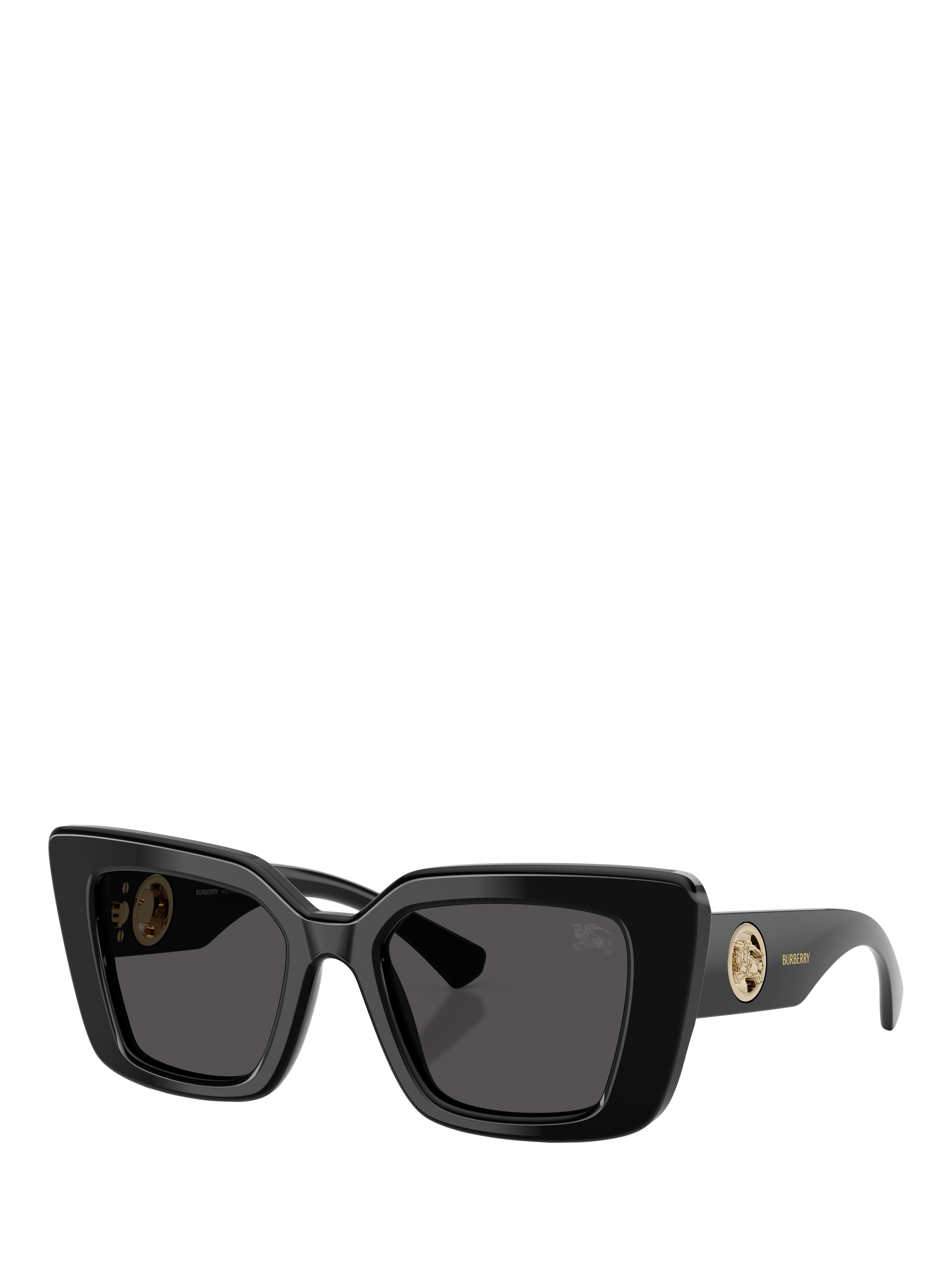 Product image 1 of 5, which shows Burberry BE4476 Women's Cat's Eye Sunglasses, Black/Grey