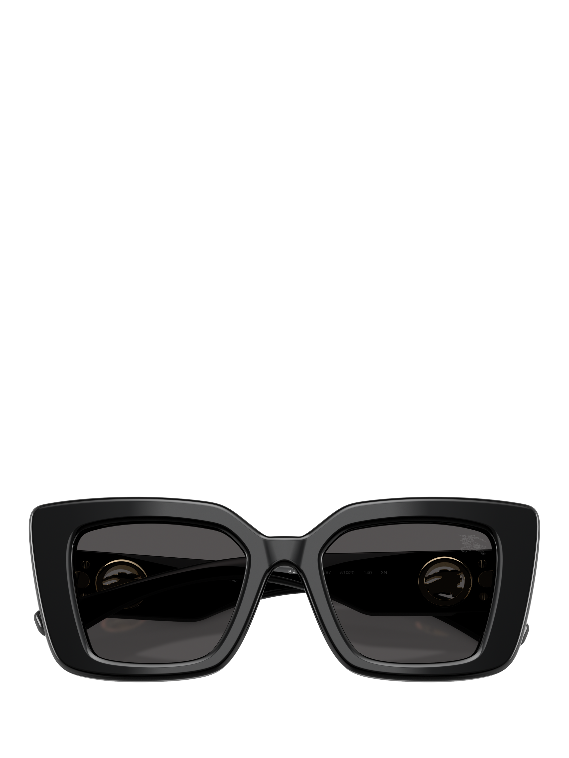 Product image 5 of 5, which shows Burberry BE4476 Women's Cat's Eye Sunglasses, Black/Grey