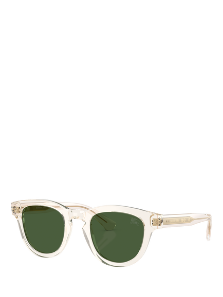 Burberry BE4477 Men's Oval Sunglasses, Clear Yellow/Green, Clear Yellow/Green