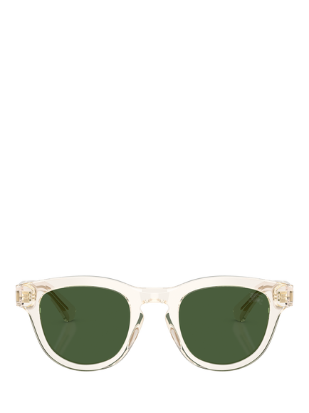 Burberry BE4477 Men's Oval Sunglasses, Clear Yellow/Green - view 2, Clear Yellow/Green