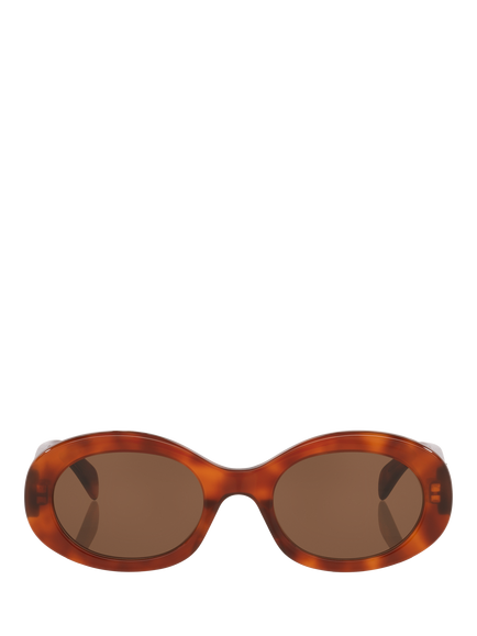 Celine Triomphe CL40194U Women's Sunglasses - view 2, Tortoise/Brown