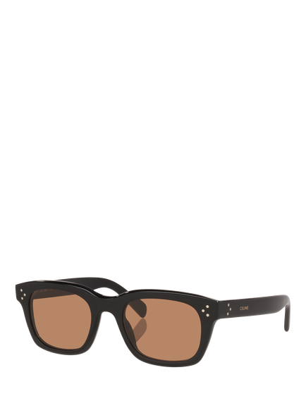 Celine CL000521 Women's D-Frame Sunglasses, Black/Brown, Black/Brown