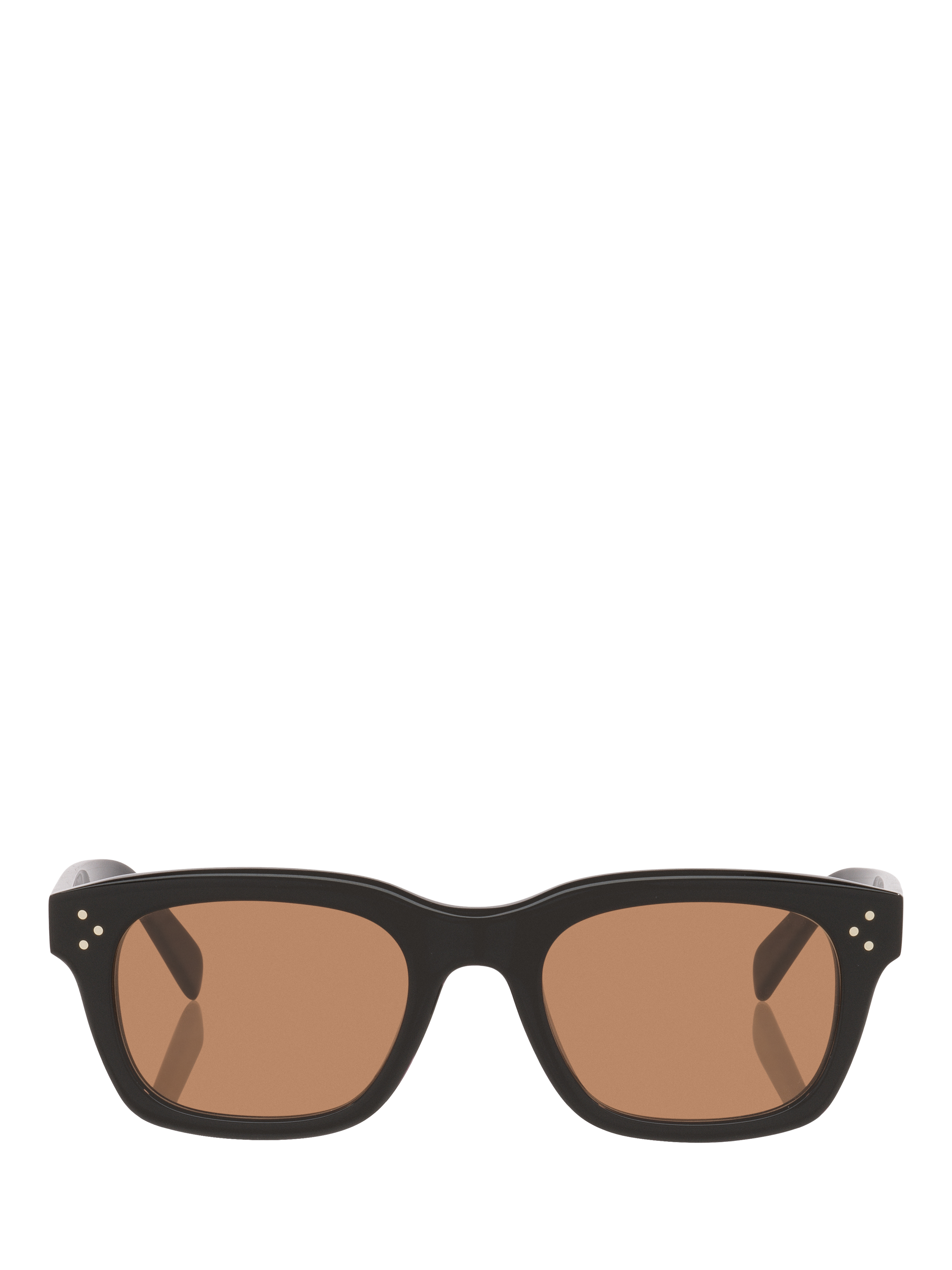 Product image 2 of 5, which shows Celine CL000521 Women's D-Frame Sunglasses, Black/Brown