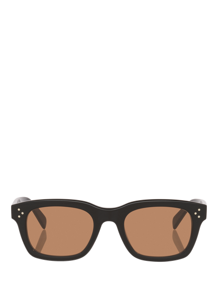 Celine CL000521 Women's D-Frame Sunglasses, Black/Brown - view 2, Black/Brown