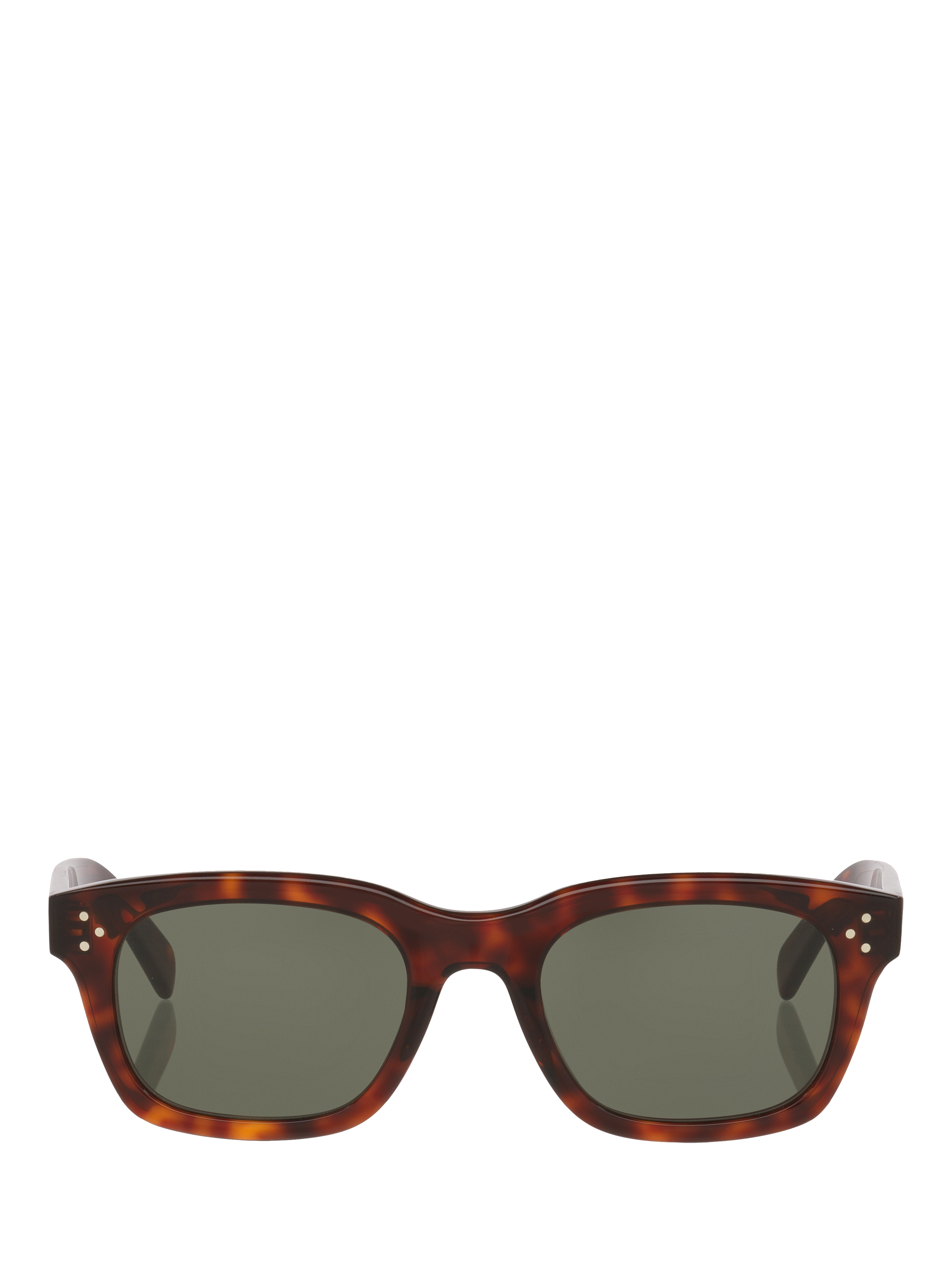 Product image 2 of 5, which shows Celine CL000521 Women's D-Frame Sunglasses, Black Tortoise/Grey