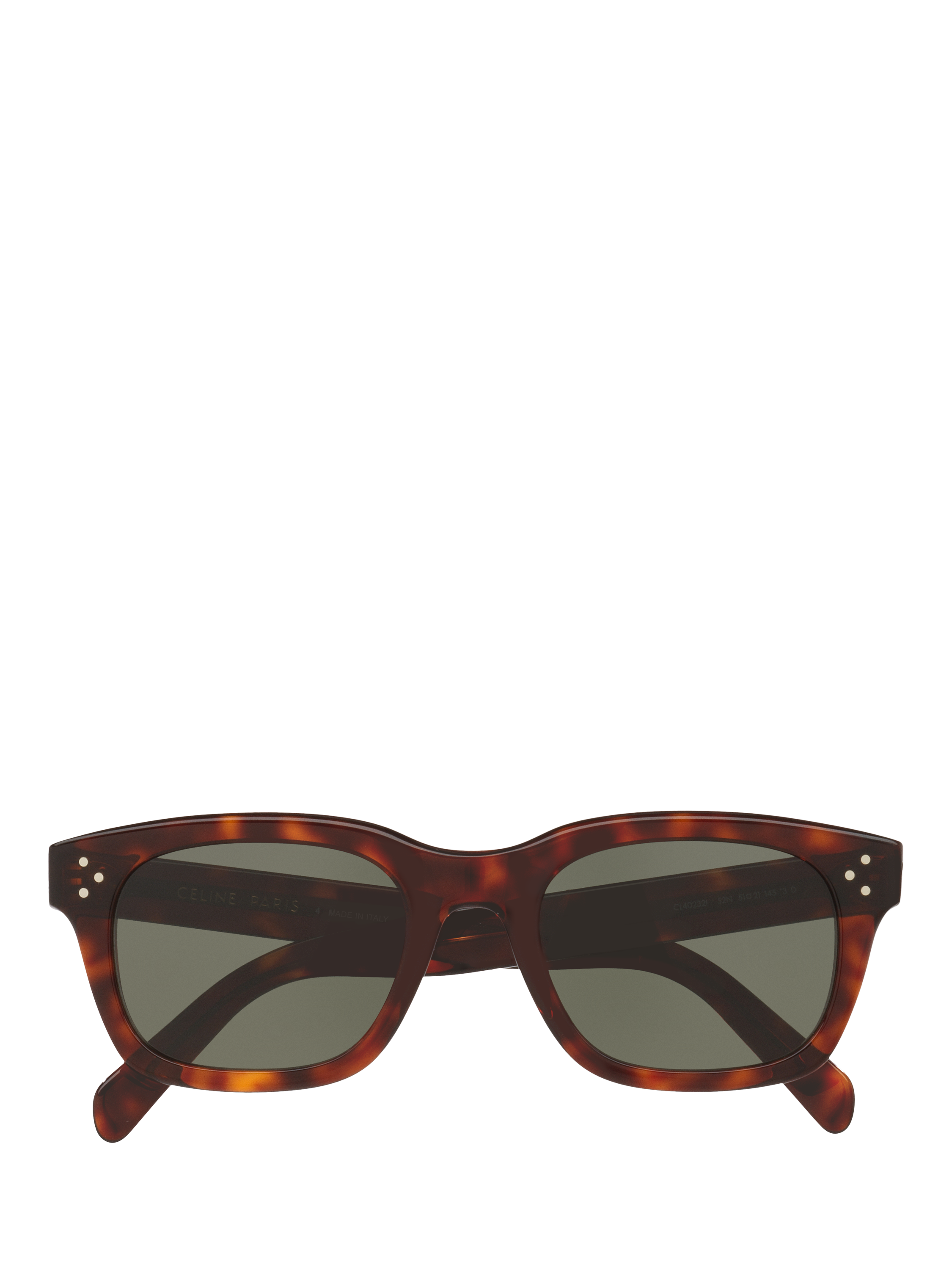 Product image 5 of 5, which shows Celine CL000521 Women's D-Frame Sunglasses, Black Tortoise/Grey